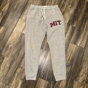 MIT Collegiate Fleece Sweatpants Joggers League Men's Size M Grey